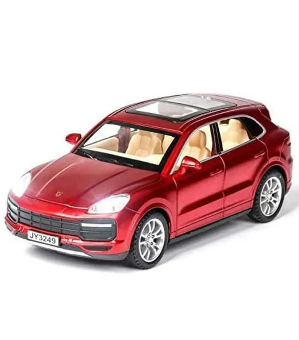 DIECAST METAL PULLBACK TOY CAR WITH OPENABLE DOORS