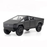 Model of a Tesla Cybertruck on a white background
