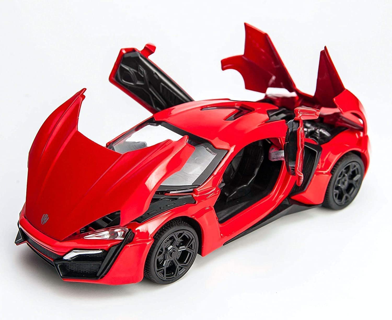 1:24 Scale Lamborgini SIAN Exclusive Alloy Metal Pull Back Die-cast Car Model with Sound Light Mini Auto Toy for Kids Metal Model Toy Car with Sound and Light (Multicolor)